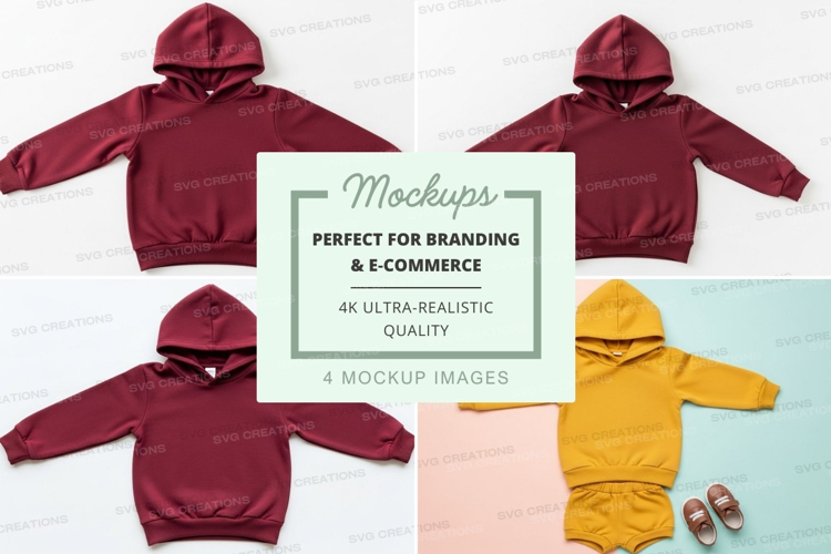 Mockup of mint green children's clothing