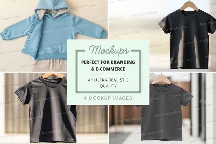 Mockup: children's clothing collection