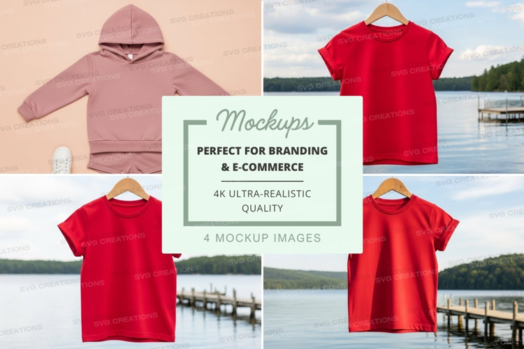 Mockup collection of casual wear