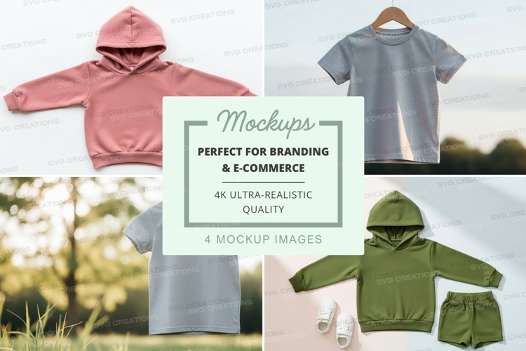 Mockup: children's clothing collection