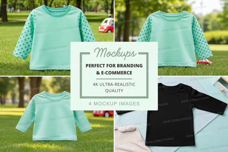 Mockup: children's long sleeve shirts