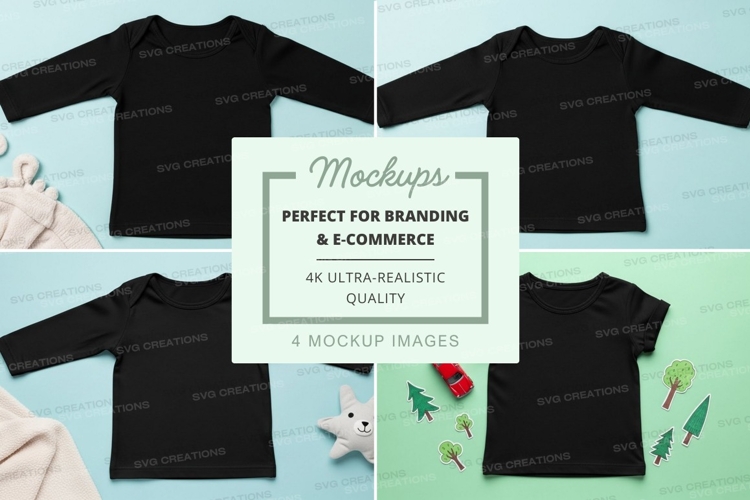 Black Tshirt Mockup Image 16