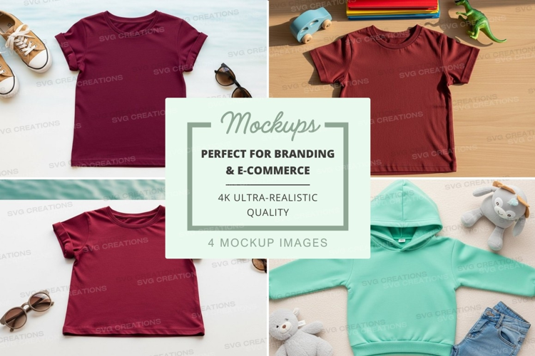 Mockup: kids clothing collection