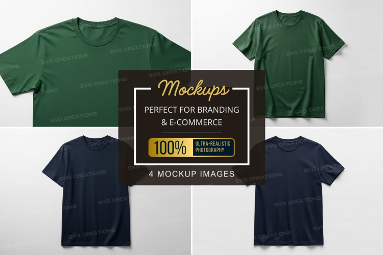 Collection of t-shirt mockups