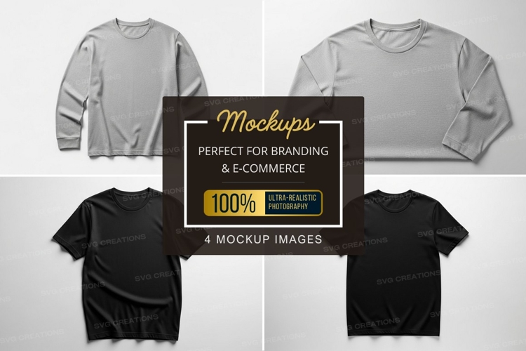 Black Tshirt Mockup Image 15