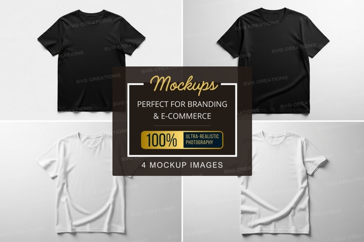 Black Tshirt Mockup