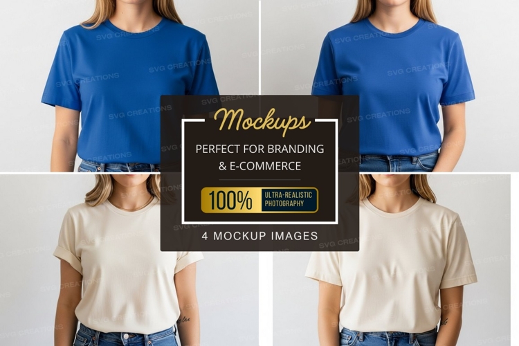 White Tshirt Mockup Image 6