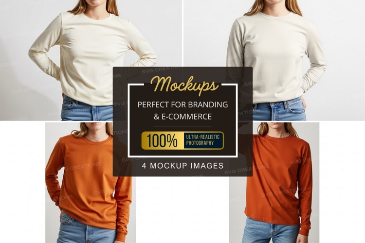 White Tshirt Mockup Image 4