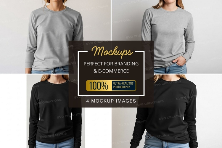 Black Tshirt Mockup Image 22