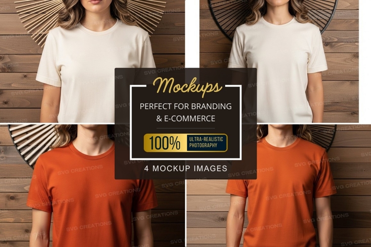 White Tshirt Mockup Image 2