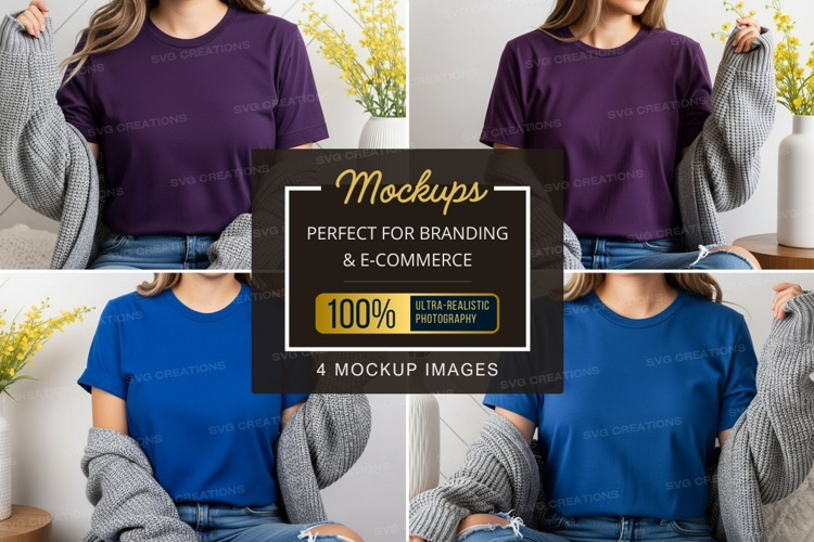 Casual t-shirt mockup
