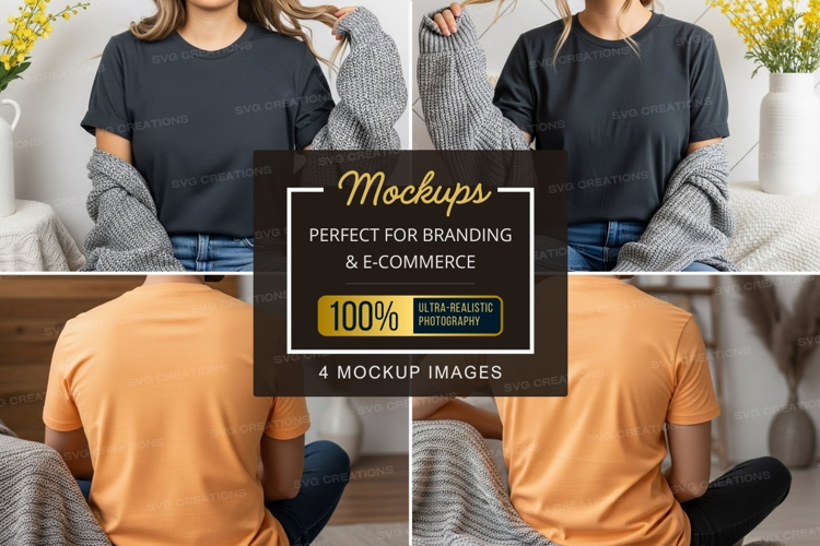 Casual t-shirt mockup
