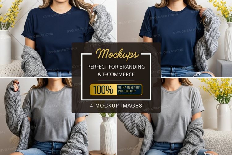 Casual t-shirt mockup