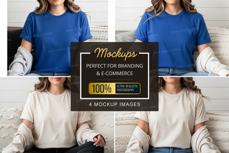 White Tshirt Mockup Image 20