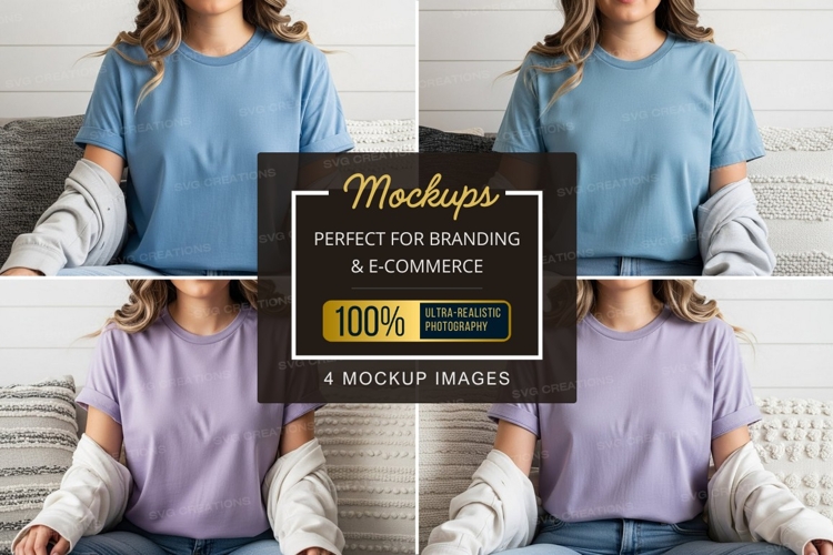 White Tshirt Mockup Image 22