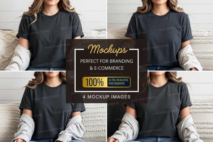 Casual t-shirt mockup