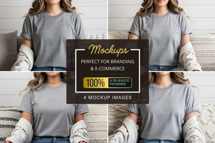 White Tshirt Mockup Image 20