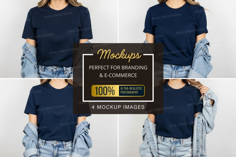 Casual style t-shirt mockup