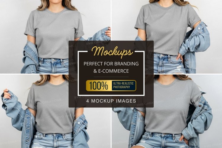 Casual t-shirt mockup