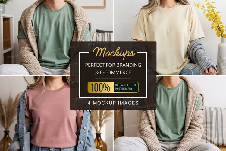 T-shirt mockup example image 1