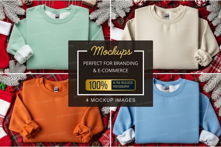 Christmas-themed t-shirt mockup example image 1