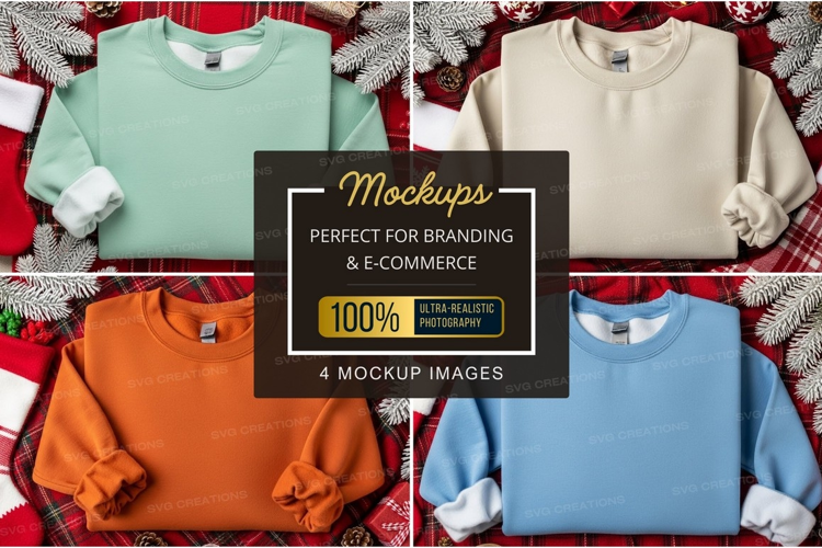 Christmas-themed t-shirt mockup