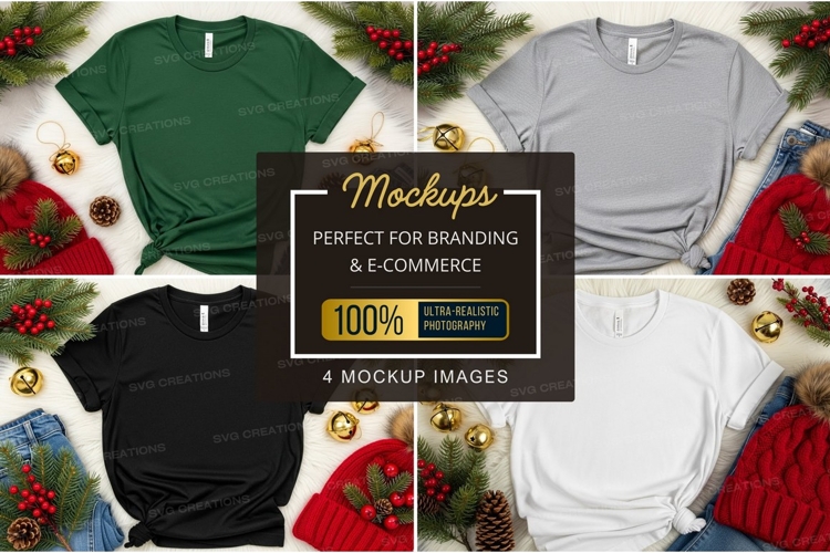 Black Tshirt Mockup Image 3