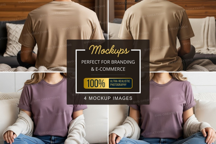 Family time t-shirt mockup