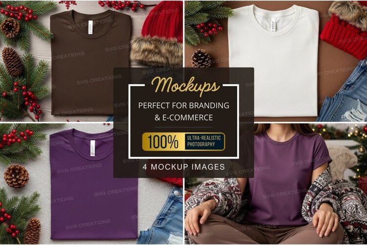 Cozy winter t-shirt mockup example image 1