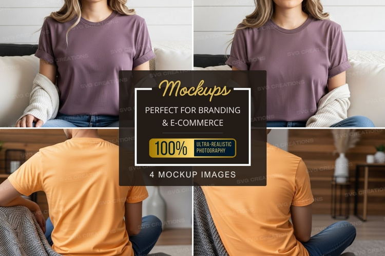Casual t-shirt mockup