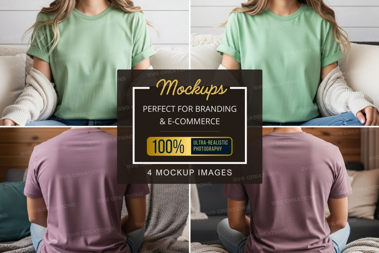 Casual t-shirt mockup