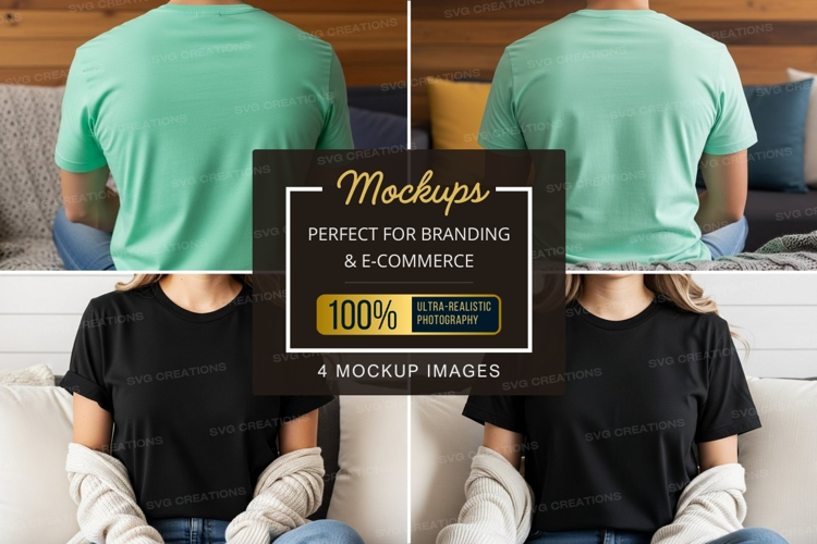 Family time t-shirt mockup