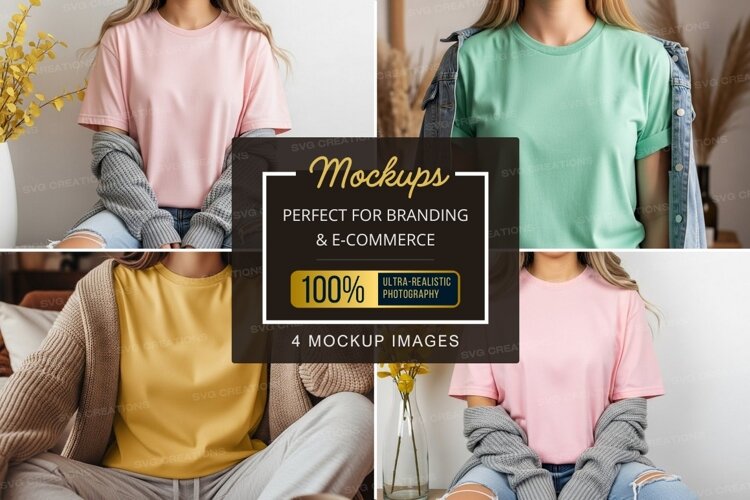 Casual t-shirt mockup example image 1