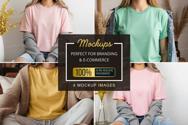 Casual t-shirt mockup