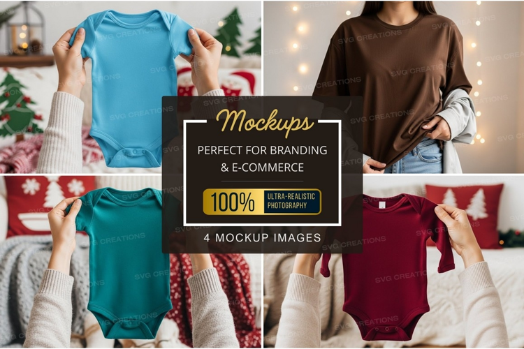 Holiday themed t-shirt mockup
