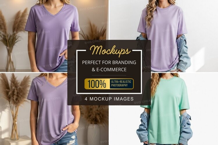 Casual t-shirt mockup example image 1