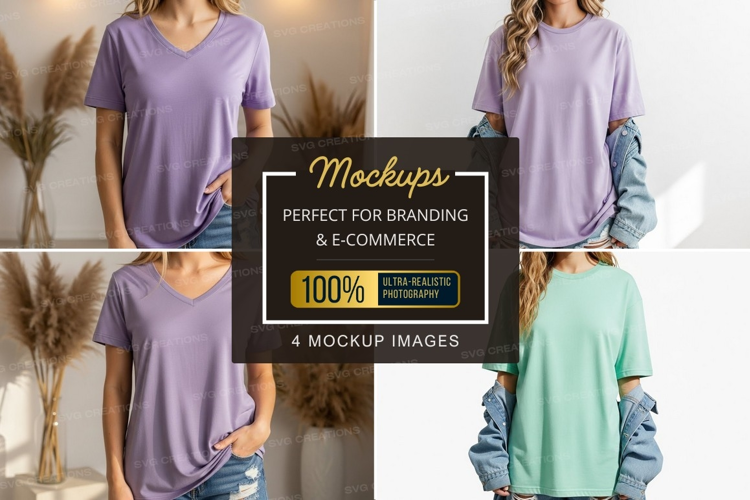 Casual t-shirt mockup