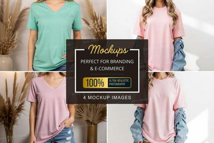 Casual t-shirt mockup