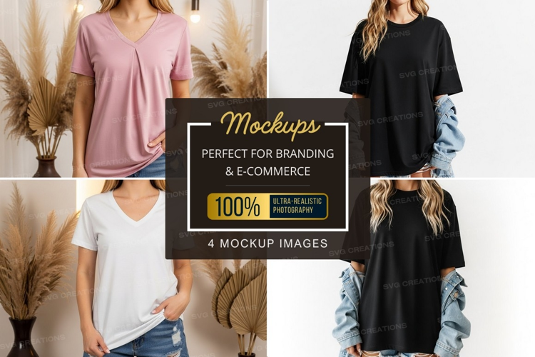 T-shirt mockup collection