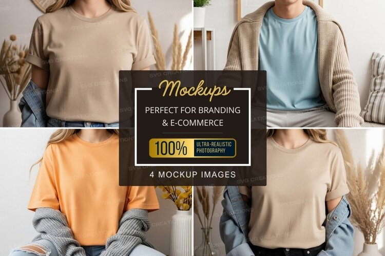T-shirt mockup collection example image 1
