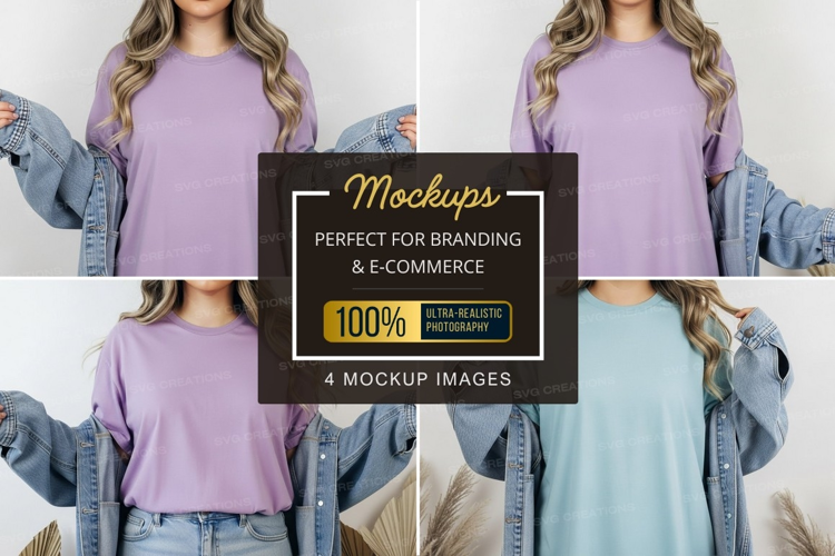 Casual t-shirt mockup