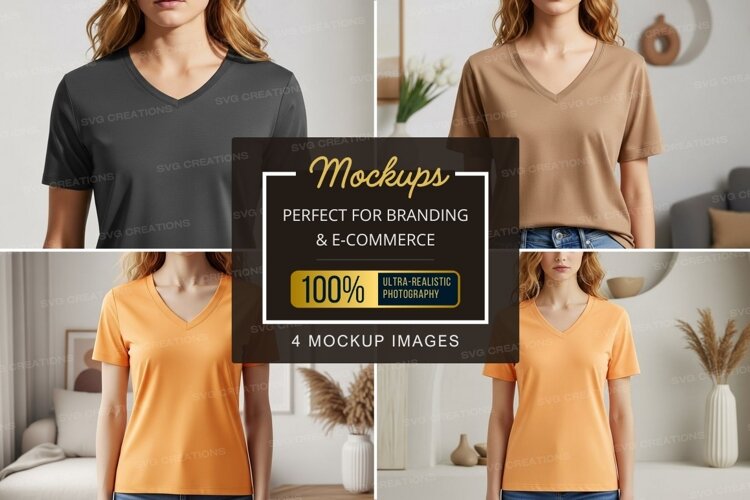 T-shirt mockup collection example image 1