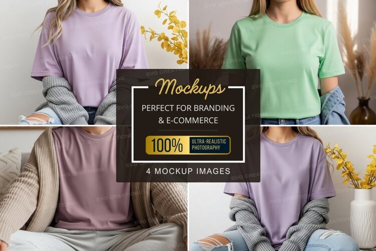Casual t-shirt mockup example image 1