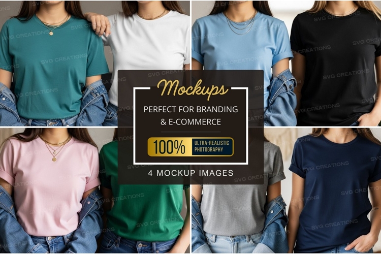 Black Tshirt Mockup Image 20