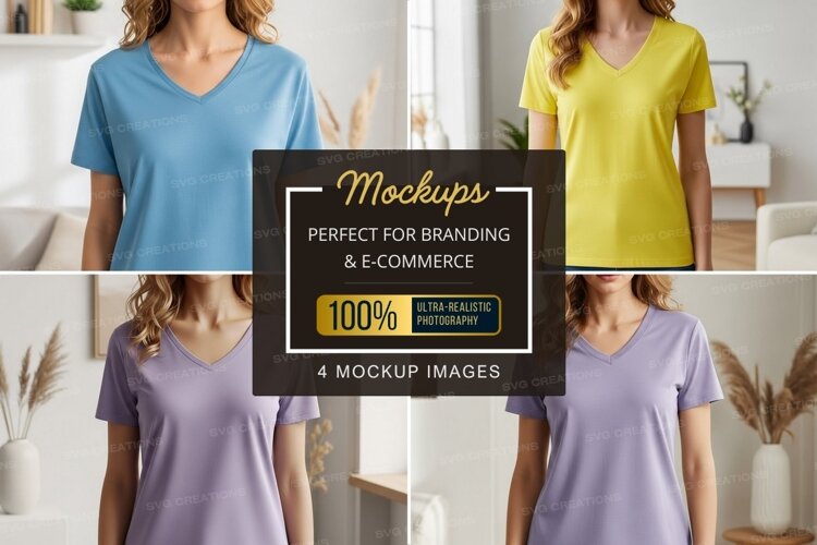 T-shirt mockup collection example image 1