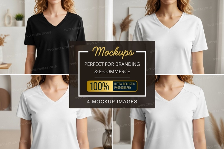 Black Tshirt Mockup Image 19