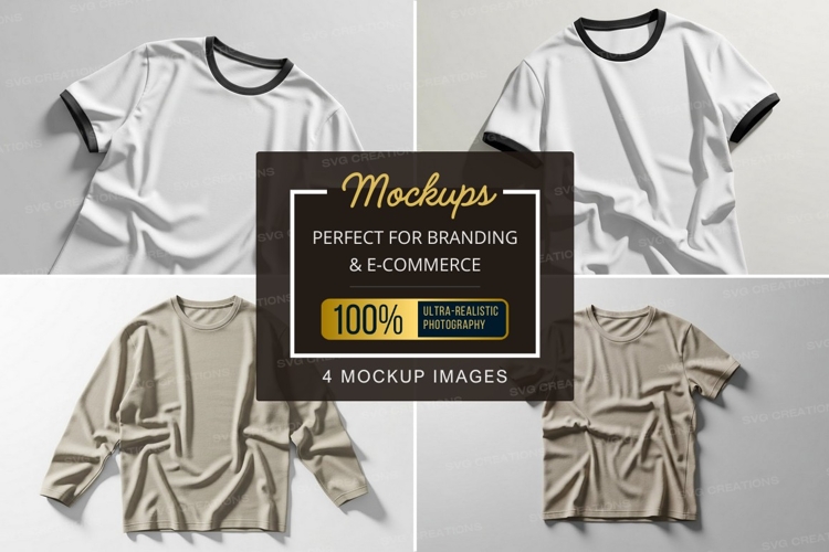 Black Tshirt Mockup Image 3