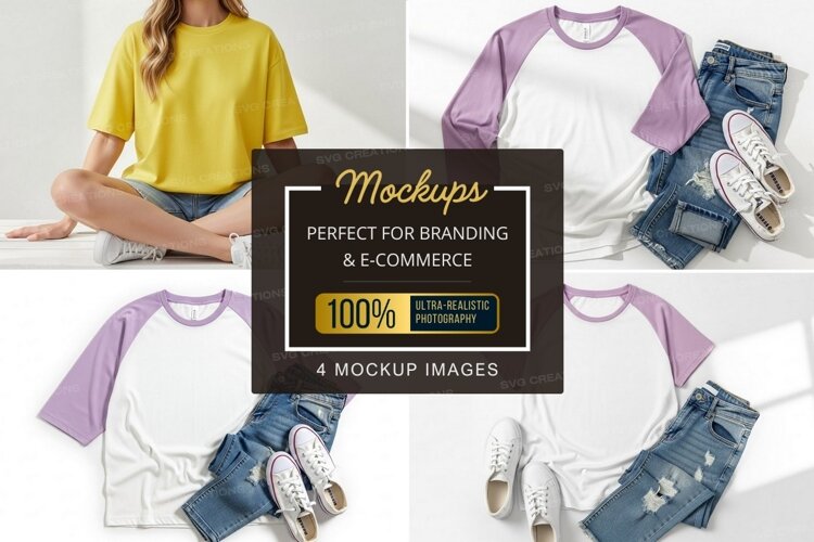 T-shirt mockup collection example image 1