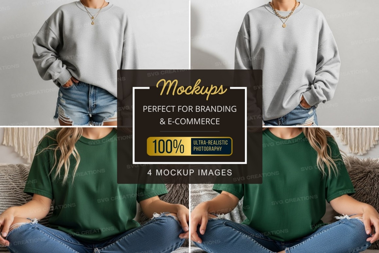 Casual t-shirt mockup