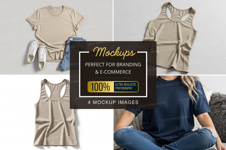 Casual and comfortable t-shirt mockup